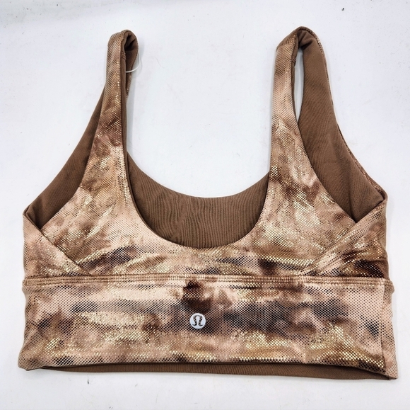 Lululemon Align Bra Shine Light Support A/B Cup Diamond Dye Reversible Size 4 - Picture 4 of 13